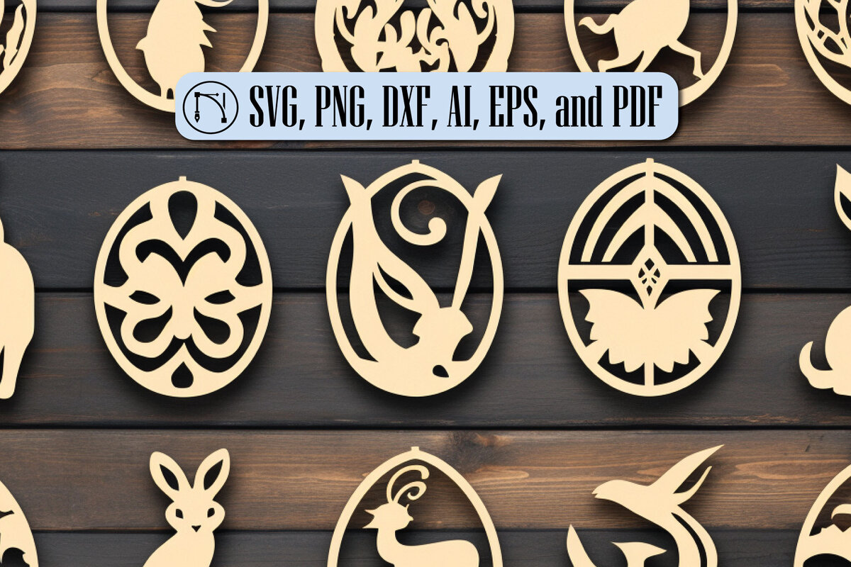 Intra απο ξύλο plywood 3mm-4mm πάχος - Πασχαλινό Laser Cut  Bundle Δίασταση 4x4 cm INTRAFABR-89366105