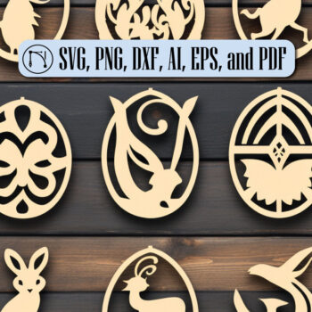 Intra απο ξύλο plywood 3mm-4mm πάχος - Πασχαλινό Laser Cut Mega Bundle Δίασταση 4x4 cm INTRAFABR-89374195 - Image 7