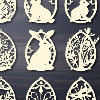 Intra απο ξύλο plywood 3mm-4mm πάχος - Πασχαλινό Laser Cut Mega Bundle Δίασταση 4x4 cm INTRAFABR-89374195 - Image 9