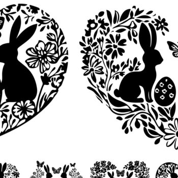 Intra απο ξύλο plywood 3mm-4mm πάχος - Συλλογή διάνυσμα πασχαλινής περικοπής με λέιζερ Δίασταση 3x3 cm INTRAFABR-117788448 - Image 1