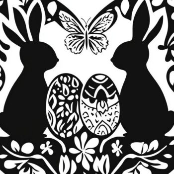 Intra απο ξύλο plywood 3mm-4mm πάχος - Συλλογή διάνυσμα πασχαλινής περικοπής με λέιζερ Δίασταση 3x3 cm INTRAFABR-117788448 - Image 2