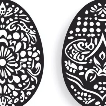 Intra απο ξύλο plywood 3mm-4mm πάχος - Συλλογή διάνυσμα πασχαλινής περικοπής με λέιζερ Δίασταση 3x3 cm INTRAFABR-117788448 - Image 3