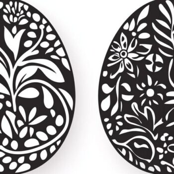 Intra απο ξύλο plywood 3mm-4mm πάχος - Συλλογή διάνυσμα πασχαλινής περικοπής με λέιζερ Δίασταση 3x3 cm INTRAFABR-117788448 - Image 4