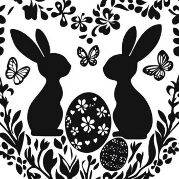 Intra απο ξύλο plywood 3mm-4mm πάχος - Συλλογή διάνυσμα πασχαλινής περικοπής με λέιζερ Δίασταση 3x3 cm INTRAFABR-117788448 - Image 6