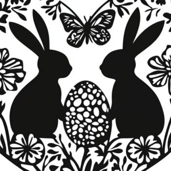 Intra απο ξύλο plywood 3mm-4mm πάχος - Συλλογή διάνυσμα πασχαλινής περικοπής με λέιζερ Δίασταση 3x3 cm INTRAFABR-117788448 - Image 7