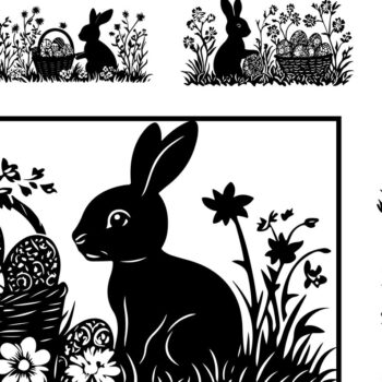 Intra απο ξύλο plywood 3mm-4mm πάχος - Συλλογή διάνυσμα πασχαλινής περικοπής με λέιζερ Δίασταση 3x3 cm INTRAFABR-117789137 - Image 1