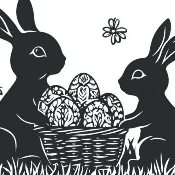 Intra απο ξύλο plywood 3mm-4mm πάχος - Συλλογή διάνυσμα πασχαλινής περικοπής με λέιζερ Δίασταση 3x3 cm INTRAFABR-117789488 - Image 2