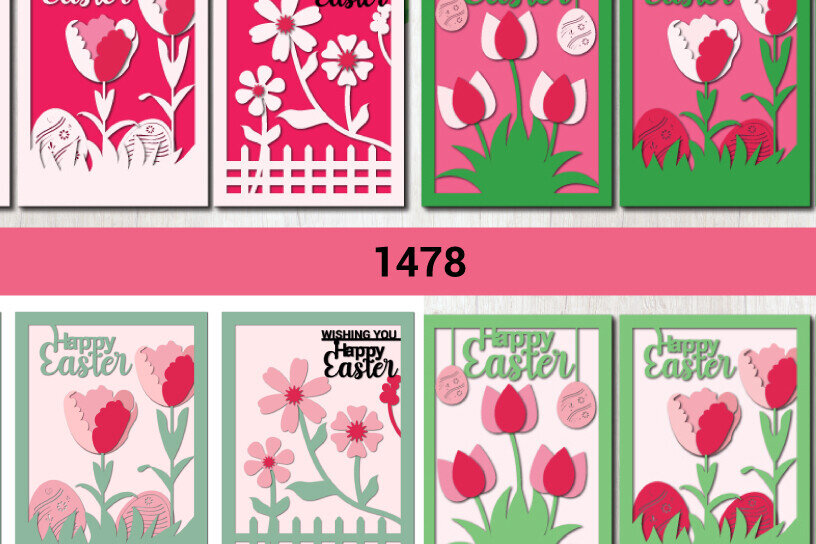 Intra απο ξύλο plywood 3mm-4mm πάχος - Πασχαλινή Δωροκάρτα  Πακέτο 1478 Δίασταση 15x15 cm INTRAFABR-116646979