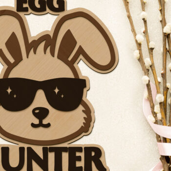 Intra απο ξύλο plywood 3mm-4mm πάχος - Πρότυπο κοπής λέιζερ με στρώσεις Πάσχας Δίασταση 6x7 cm INTRAFABR-90119268 - Image 1