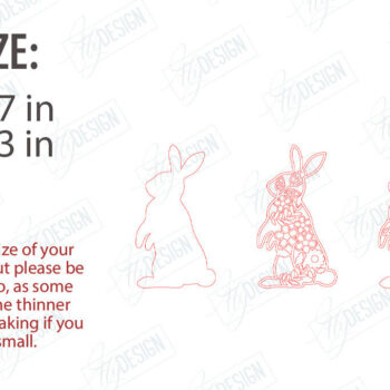 Intra απο ξύλο plywood 3mm-4mm πάχος - Πασχαλινή δέσμη διακόσμησης | 3D Design Δίασταση 15x15 cm INTRAFABR-117947598 - Image 2