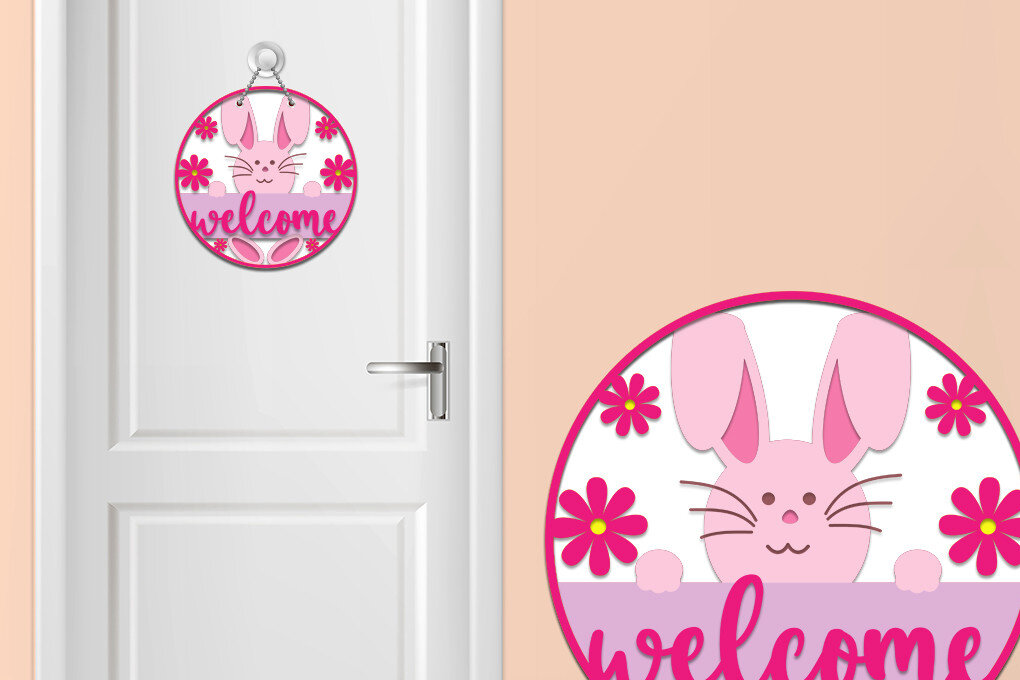 Intra απο ξύλο plywood 3mm-4mm πάχος - Πασχαλινή επιγραφή πόρτας 3  Eps Ai Δίασταση 30x20 cm INTRAFABR-26274976