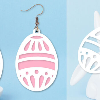 Intra απο ξύλο plywood 3mm-4mm πάχος - Πασχαλινά σκουλαρίκια  Πακέτα Δίασταση 3x3 cm INTRAFABR-91671685 - Image 6