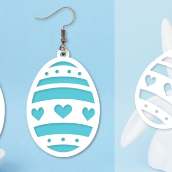 Intra απο ξύλο plywood 3mm-4mm πάχος - Πασχαλινά σκουλαρίκια  Πακέτα Δίασταση 3x3 cm INTRAFABR-91671685 - Image 7