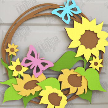 Intra απο ξύλο plywood 3mm-4mm πάχος - Πασχαλινή δέσμη στεφάνι |Διακόσμηση τοίχου Δίασταση 15x15 cm INTRAFABR-116814210 - Image 13