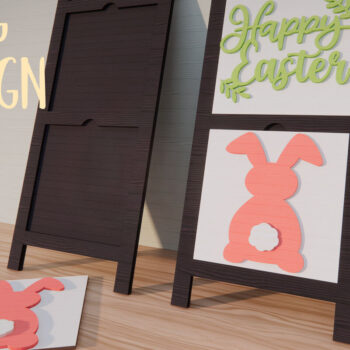 Intra απο ξύλο plywood 3mm-4mm πάχος - Πασχαλινή επιγραφή σκάλας Δίασταση 15x15 cm INTRAFABR-88147945 - Image 1