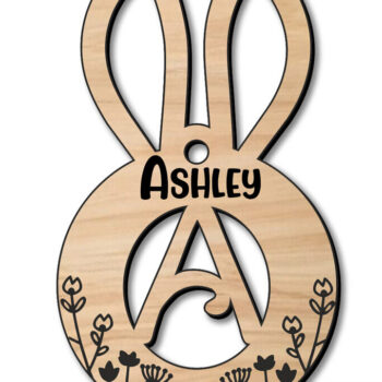 Intra απο ξύλο plywood 3mm-4mm πάχος - Πασχαλινό γράμμα μια ετικέτα καλαθιού λέιζερ  Δίασταση 6x6 cm INTRAFABR-118346605 - Image 2