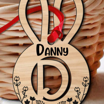 Intra απο ξύλο plywood 3mm-4mm πάχος - Πασχαλινό γράμμα D Ετικέτα καλαθιού λέιζερ  Δίασταση 6x6 cm INTRAFABR-118354330 - Image 3