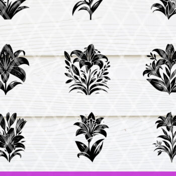 Intra απο ξύλο plywood 3mm-4mm πάχος - Πασχαλινό Lily Floral Πακέτο Δίασταση 40x50 cm INTRAFABR-118126788 - Image 1