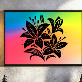 Intra απο ξύλο plywood 3mm-4mm πάχος - Πασχαλινό Lily Floral Πακέτο Δίασταση 40x50 cm INTRAFABR-118126788 - Image 7