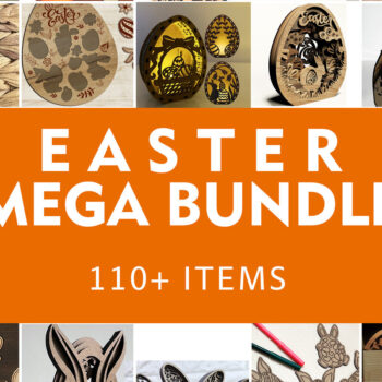 Intra απο ξύλο plywood 3mm-4mm πάχος - Πασχαλινό MEGA Πακέτο Δίασταση 4x4 cm INTRAFABR-118285939 - Image 2