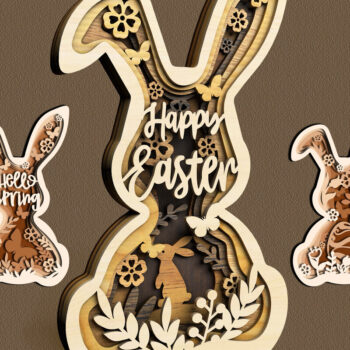 Intra απο ξύλο plywood 3mm-4mm πάχος - Πασχαλινό MEGA Πακέτο Δίασταση 4x4 cm INTRAFABR-118285939 - Image 5