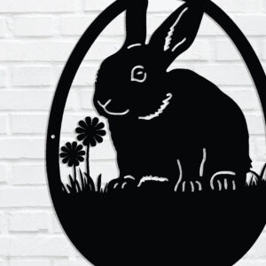 Intra απο ξύλο plywood 3mm-4mm πάχος - Πασχαλινή μεταλλική πινακίδα,  κοπής με λέιζερ τοίχου Δίασταση 4x4 cm INTRAFABR-90073506