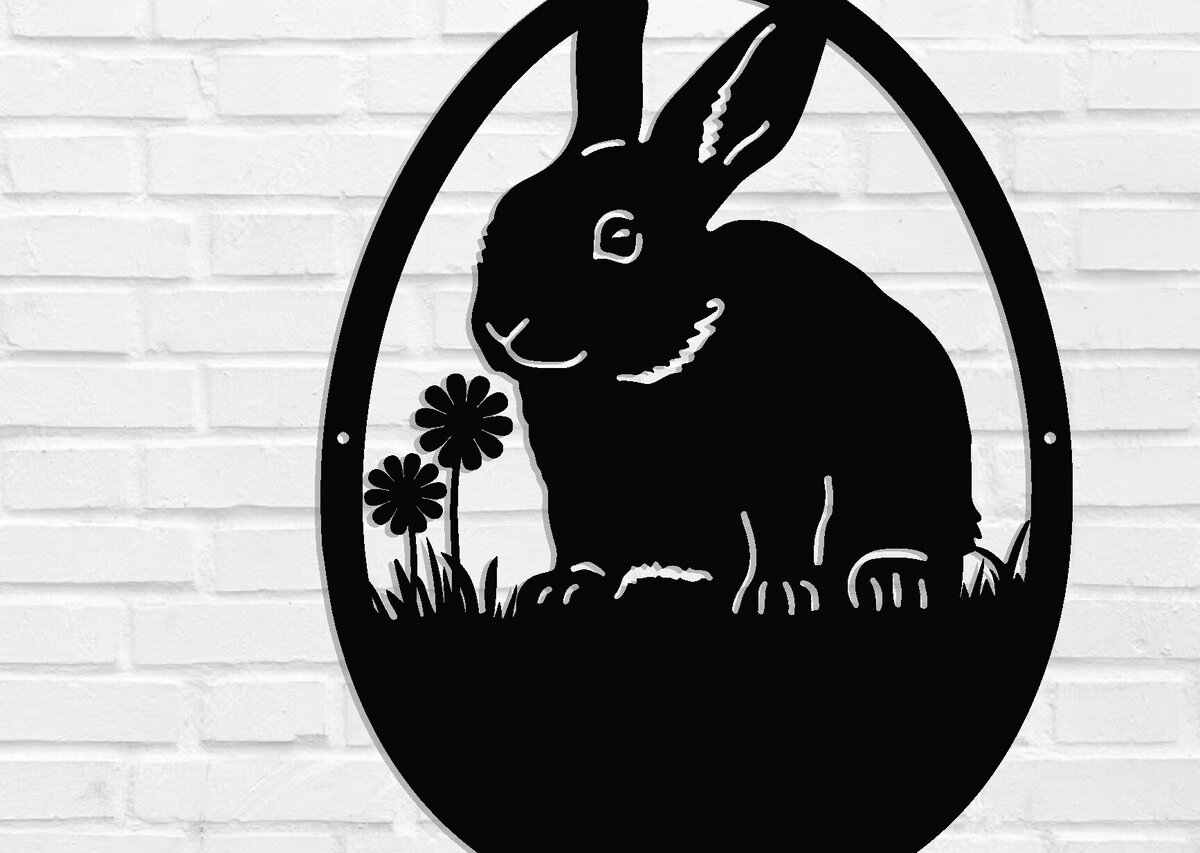 Intra απο ξύλο plywood 3mm-4mm πάχος - Πασχαλινή μεταλλική πινακίδα,  κοπής με λέιζερ τοίχου Δίασταση 4x4 cm INTRAFABR-90073506