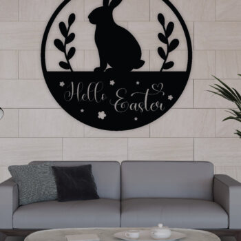 Intra απο ξύλο plywood 3mm-4mm πάχος - Πασχαλινή μεταλλική τέχνη τοίχων, διακόσμηση σπιτιού Δίασταση 40x50 cm INTRAFABR-67016804 - Image 2