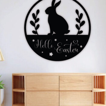 Intra απο ξύλο plywood 3mm-4mm πάχος - Πασχαλινή μεταλλική τέχνη τοίχων, διακόσμηση σπιτιού Δίασταση 40x50 cm INTRAFABR-67016804 - Image 3