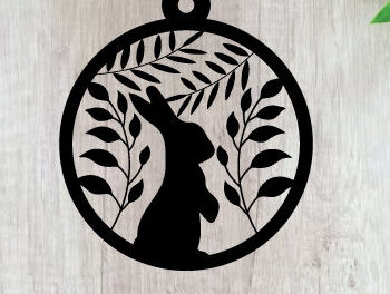 Intra απο ξύλο plywood 3mm-4mm πάχος - Πασχαλινή Μεταλλική Τέχνη Τοίχου  Κοπής με Λέιζερ Δίασταση 40x50 cm INTRAFABR-91918750 - Image 1