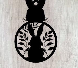 Intra απο ξύλο plywood 3mm-4mm πάχος - Πασχαλινή Μεταλλική Τέχνη Τοίχου  Κοπής με Λέιζερ Δίασταση 40x50 cm INTRAFABR-91918808