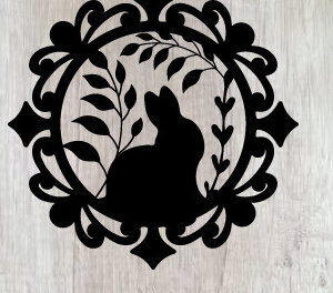 Intra απο ξύλο plywood 3mm-4mm πάχος - Πασχαλινή Μεταλλική Τέχνη Τοίχου  Κοπής με Λέιζερ Δίασταση 40x50 cm INTRAFABR-91918857