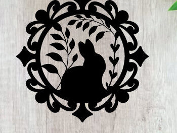 Intra απο ξύλο plywood 3mm-4mm πάχος - Πασχαλινή Μεταλλική Τέχνη Τοίχου  Κοπής με Λέιζερ Δίασταση 40x50 cm INTRAFABR-91918857 - Image 1