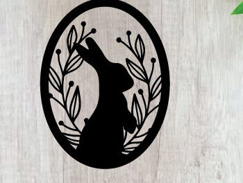 Intra απο ξύλο plywood 3mm-4mm πάχος - Πασχαλινή Μεταλλική Τέχνη Τοίχου  Κοπής με Λέιζερ Δίασταση 40x50 cm INTRAFABR-91917978 - Image 1