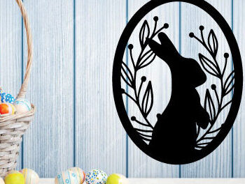 Intra απο ξύλο plywood 3mm-4mm πάχος - Πασχαλινή Μεταλλική Τέχνη Τοίχου  Κοπής με Λέιζερ Δίασταση 40x50 cm INTRAFABR-91917978 - Image 2