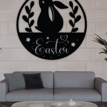 Intra απο ξύλο plywood 3mm-4mm πάχος - Πασχαλινή μεταλλική τέχνη τοίχου, Laser Cut  Δίασταση 40x50 cm INTRAFABR-67016912 - Image 2