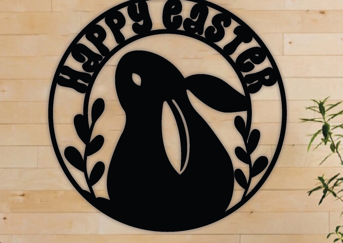 Intra απο ξύλο plywood 3mm-4mm πάχος - Πασχαλινή μεταλλική τέχνη τοίχου, Laser Cut  Δίασταση 40x50 cm INTRAFABR-67016972