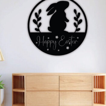 Intra απο ξύλο plywood 3mm-4mm πάχος - Πασχαλινή μεταλλική τέχνη τοίχου, Laser Cut  Δίασταση 40x50 cm INTRAFABR-67016644 - Image 3