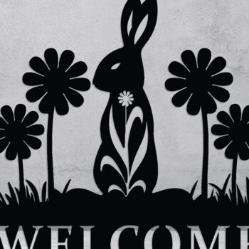 Intra απο ξύλο plywood 3mm-4mm πάχος - Πασχαλινό μεταλλικό σημάδι καλωσορίσματος, laser cutfile Δίασταση 40x50 cm INTRAFABR-90073340 - Image 3