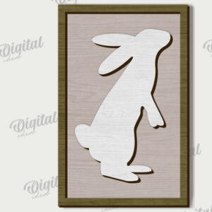 Intra απο ξύλο plywood 3mm-4mm πάχος - Πασχαλινή Μίνι πινακίδα . Πασχαλινή διακόσμηση Δίασταση 15x15 cm INTRAFABR-115757636