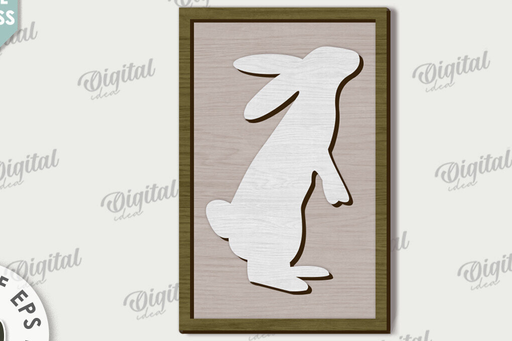 Intra απο ξύλο plywood 3mm-4mm πάχος - Πασχαλινή Μίνι πινακίδα . Πασχαλινή διακόσμηση Δίασταση 15x15 cm INTRAFABR-115757636