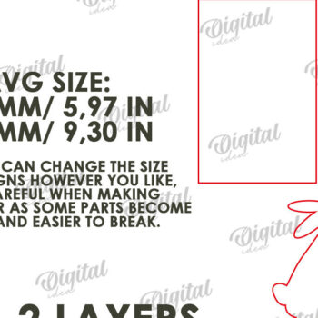 Intra απο ξύλο plywood 3mm-4mm πάχος - Πασχαλινή Μίνι πινακίδα . Πασχαλινή διακόσμηση Δίασταση 15x15 cm INTRAFABR-115757636 - Image 2