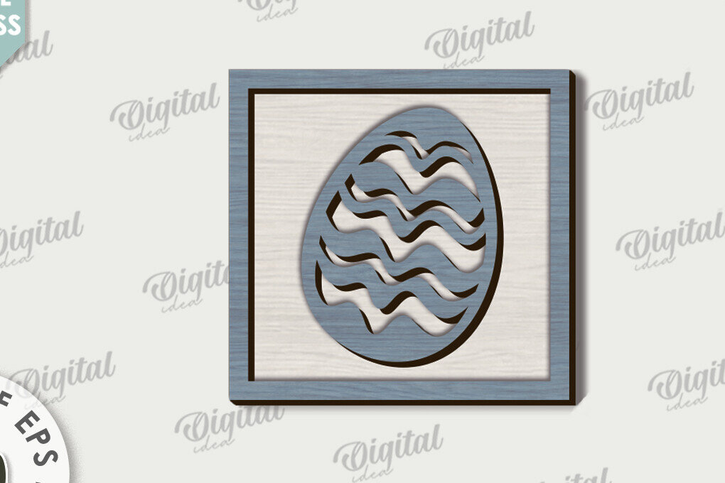 Intra απο ξύλο plywood 3mm-4mm πάχος - Πασχαλινή Μίνι πινακίδα . Πασχαλινή διακόσμηση Δίασταση 15x15 cm INTRAFABR-115758297