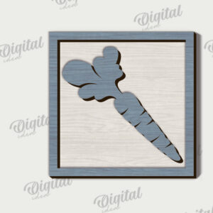 Intra απο ξύλο plywood 3mm-4mm πάχος - Πασχαλινή Μίνι πινακίδα . Πασχαλινή διακόσμηση Δίασταση 15x15 cm INTRAFABR-115758616