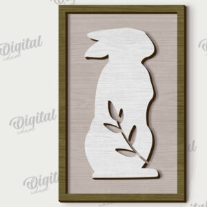 Intra απο ξύλο plywood 3mm-4mm πάχος - Πασχαλινή Μίνι πινακίδα . Πασχαλινή διακόσμηση Δίασταση 15x15 cm INTRAFABR-115757530