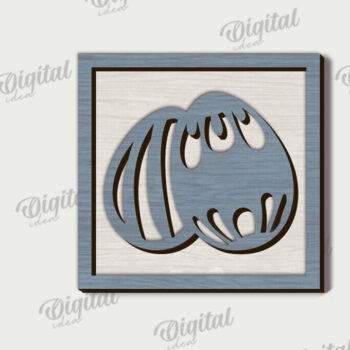 Intra απο ξύλο plywood 3mm-4mm πάχος - Πακέτο κοπής με λέιζερ πασχαλινές μίνι πινακίδες Δίασταση 15x15 cm INTRAFABR-115823243 - Image 8