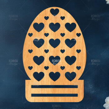 Intra απο ξύλο plywood 3mm-4mm πάχος - Πασχαλινό κλιπ χρημάτων Laser Cut  Δίασταση 15x15 cm INTRAFABR-117800416 - Image 1