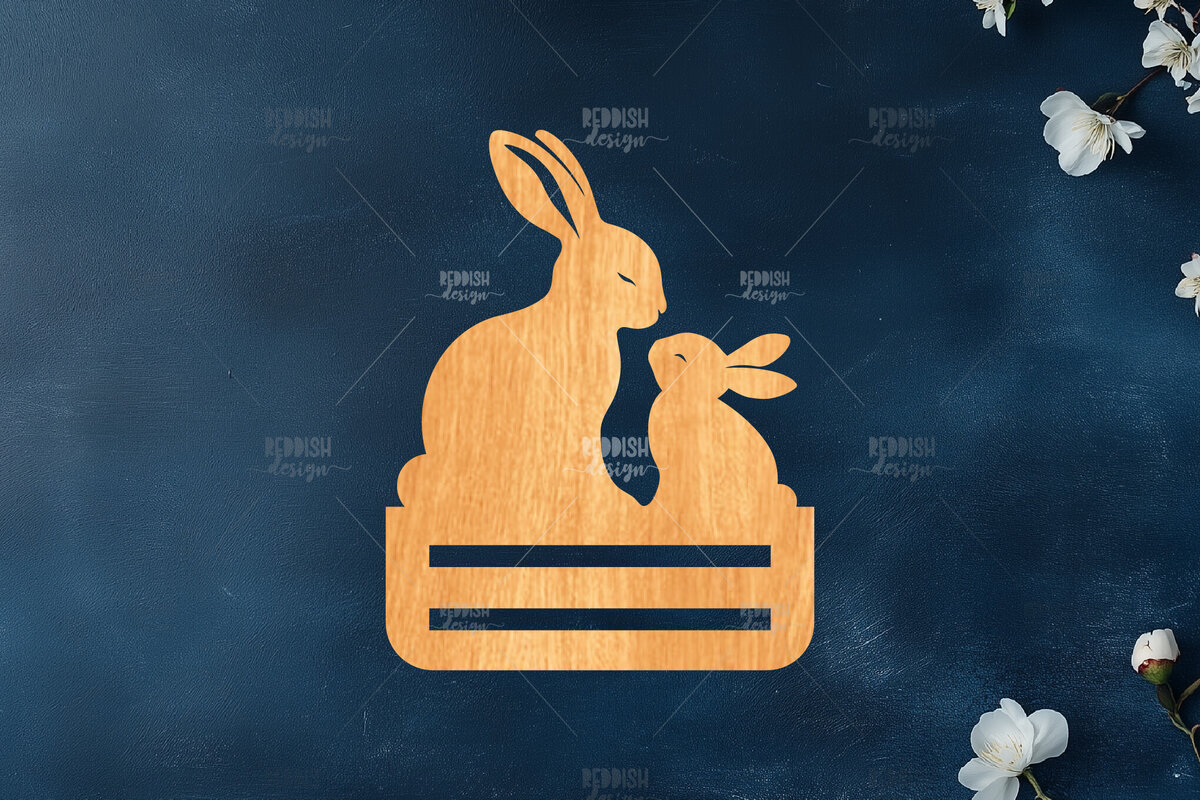 Intra απο ξύλο plywood 3mm-4mm πάχος - Πασχαλινό κλιπ χρημάτων Laser Cut  Δίασταση 15x15 cm INTRAFABR-117800001