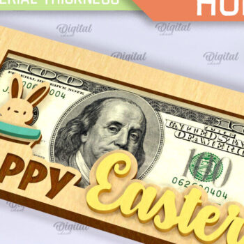 Intra απο ξύλο plywood 3mm-4mm πάχος - Κάτοχος Πασχαλινών Χρημάτων. Πασχαλινή  Δίασταση 15x15 cm INTRAFABR-91499385 - Image 1