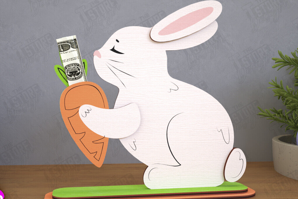 Intra απο ξύλο plywood 3mm-4mm πάχος - Πασχαλινός Χρηματοφύλακας | Ευχετήρια κάρτα |CNC Δίασταση 15x15 cm INTRAFABR-117957393